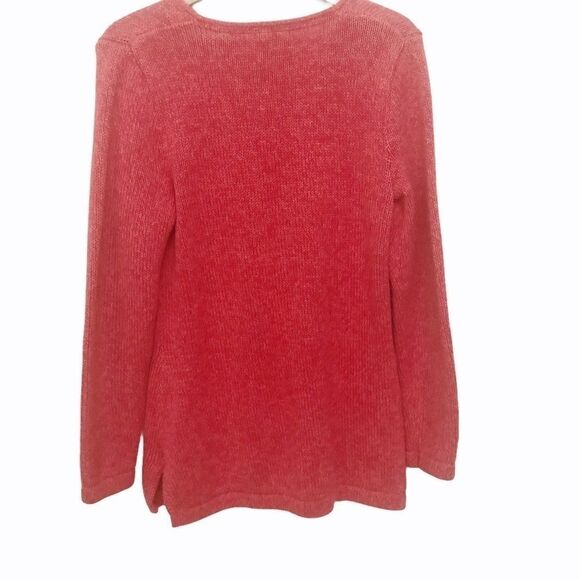 L.L. BEAN SWEATER, 100% Cotton, Tunic Length M - Picture 2 of 6